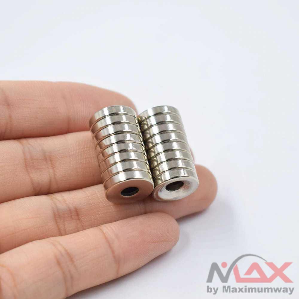 Taffware Strong Neodymium Magnet NdFeB N35 10x3mm 30 PCS - D21 Warna Silver