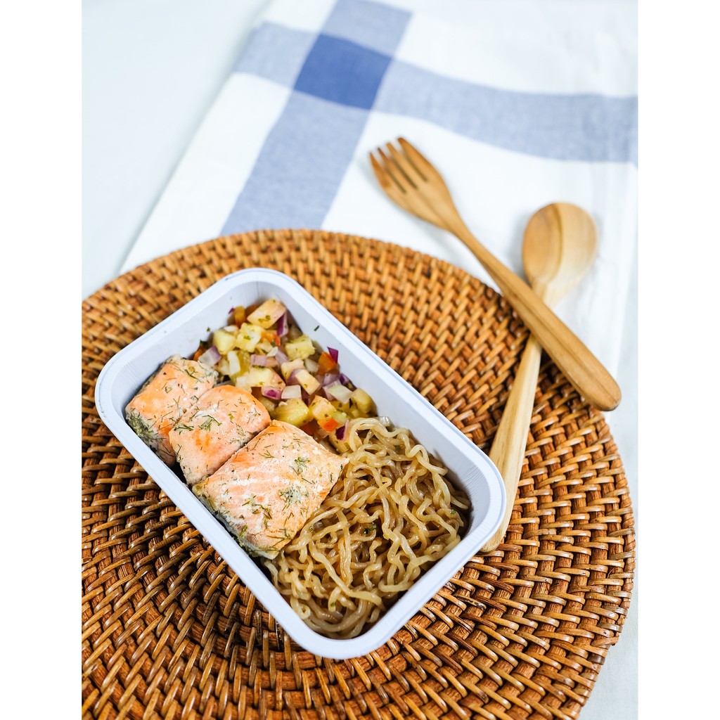 

Salmon Shirataki Cream Sauce