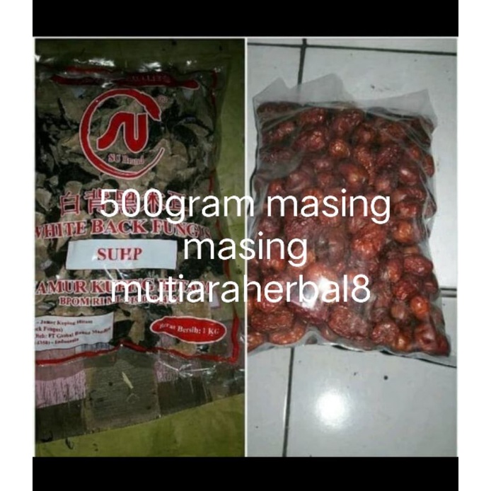 

Angco 500gram jamur hitam putih 500gr -untuk kolesterol & jantung