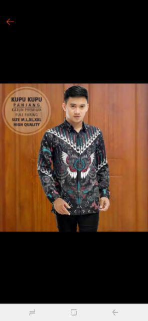 Batik Pria Kupukupu Asli Katun Halus High Quality Full Furing Murah/kemejabatikpria/batikpriapanjang