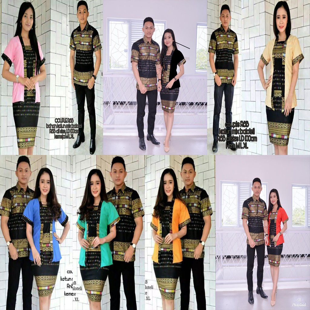 BATIK COUPLE RNB KEBAYA PENDEK ROK SPAN PENDEK ANJANI GOLD