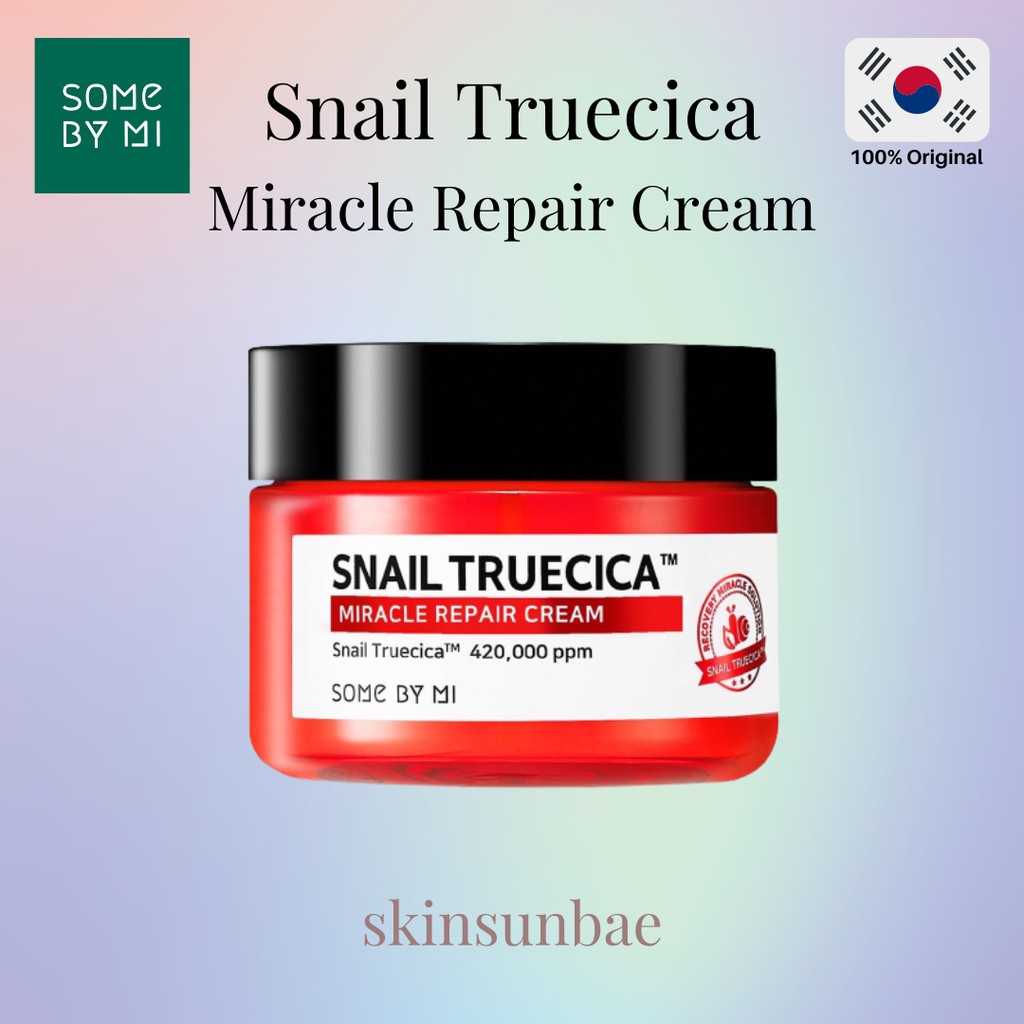 SOMEBYMI Snail TrueCICA Miracle Repair Cream – Mit Schneckenschleim & Ceramiden, Für Hautregeneration