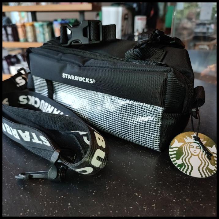Waistbag Starbucks 1000% Ori Tas Selempang Sepeda