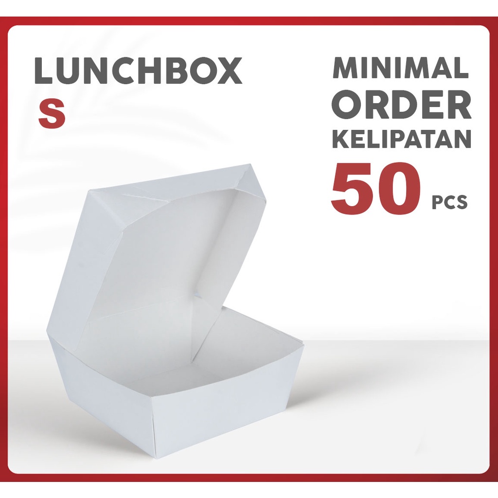 Kemasan Lunch Box Paper S - Kemasan Take Away Paper Size S - Packaging Makanan Premium