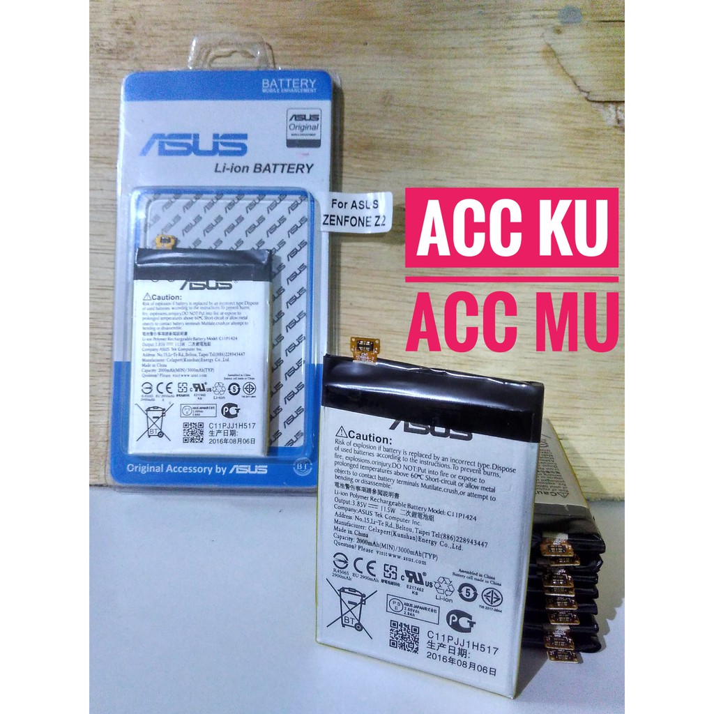 BATERAI ASUS C11P1424 ZENFONE 2 5'5 INCH BATTERY ASUS Z2 ZENFONE ZOOM HIGH QUALITY