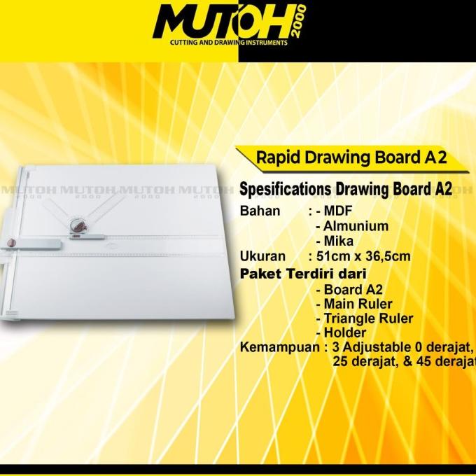 

Meja Gambar A2, Drawing Board A2 Free Rotring Mechanical Pencil Terlaris