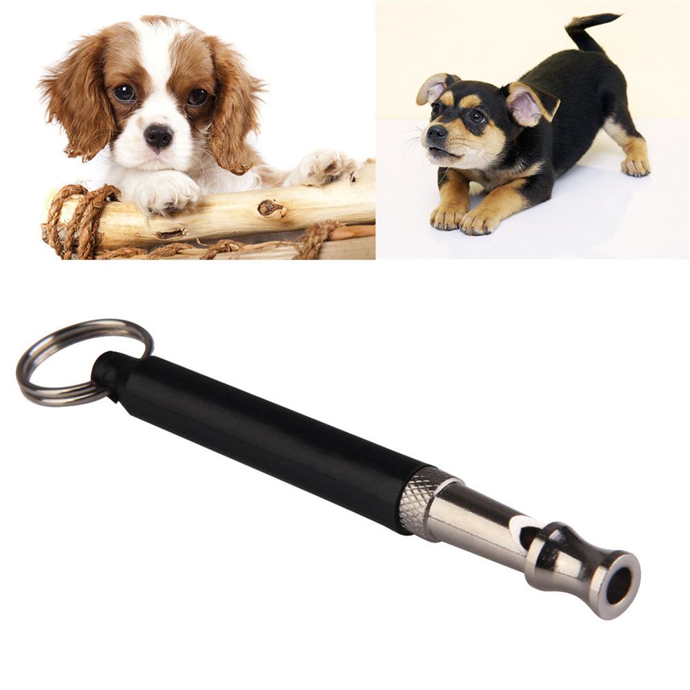 REBUY Black Ultrasonic Ultrasonic Pet Dog Dog Whistles Two-tone New Dog Whistle Supersonic Obedience Sound Whistle for Training Sound/Multicolor