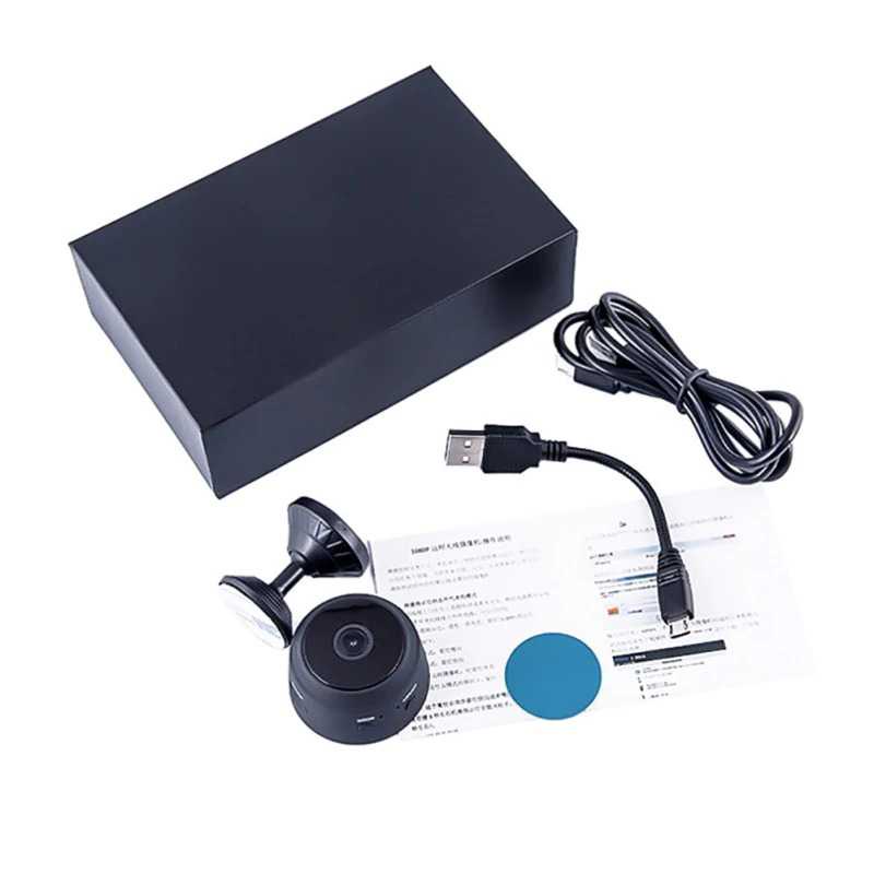 Kamera CCTV Mini 1080P USB Cable Baterai  / Mini WiFi IP Camera CCTV / Kamera CCTV Kecil Murah Kualitas Gambar Bagus / CCTV Camera Akses HP Smartphone dengan LED Infrared / Kamera CCTV Kamar Rumah Kantor Perlengkapan Rumah Unik Murah