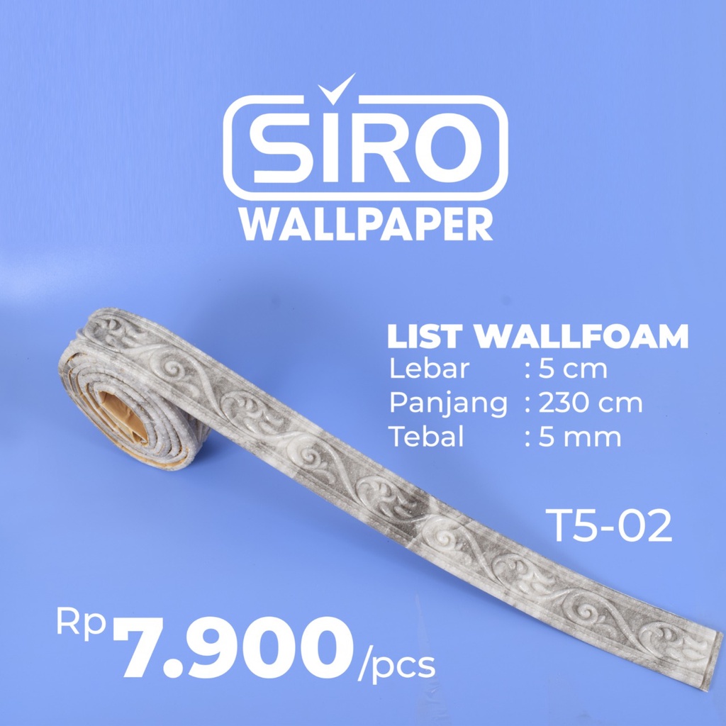 LIST BORDER FOAM 3D LIS WALLPAPER BORDER STICKER-T5-02 ABU