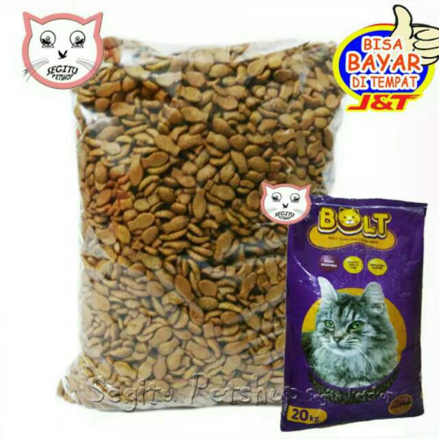 Makanan kucing murah BOLT TUNA repack 8 KG