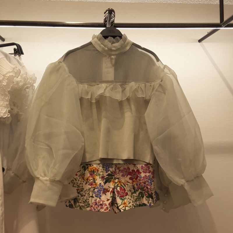 ZARA ORIGINAL ASLI SALE 80% Blouse Wanita Linen Katun Satin Hitam Putih Hijau Denim