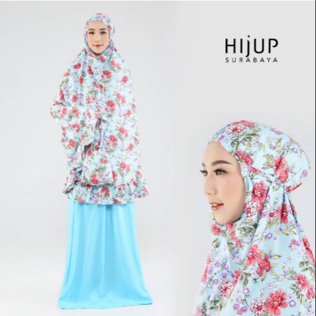 Mukena Tiara 382 Blue By Hijup