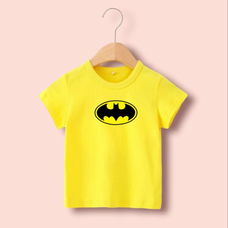 UXLO/KAOS ANAK LAKI-LAKI 1-10TAHUN/PAKAIAN ANAK COWOK KARAKTER/BAJU ANAK LAKILAKI SUPERHERO BATMAN