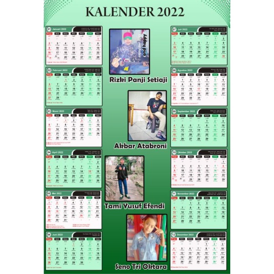 

Kalender Custom 2022/Kalender Lucu/Kalender Dinding
