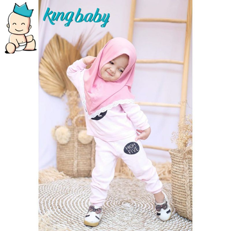 Hijab bayi Jilbab Anisa Renda 0-3th bahan super jersey