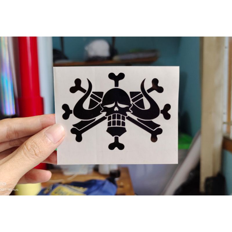 

stiker kaido one piece custom cutting stiker anime murah