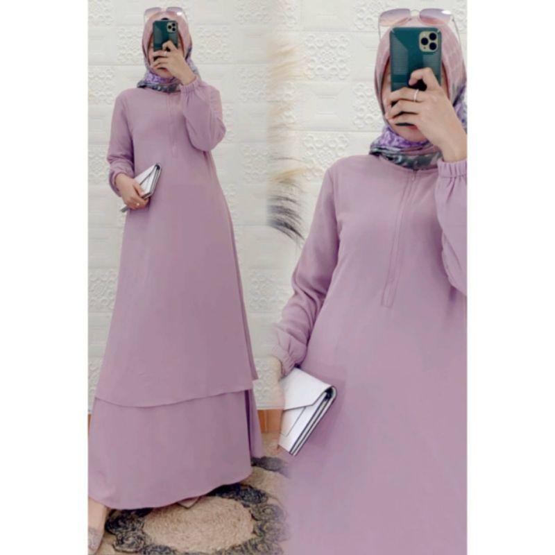Gamis Malaysia Polos Busui
