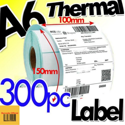 

PROMO KERTAS STICKER LABEL Xprinter Olshop 100X150 THERMAL (300 Pcs)