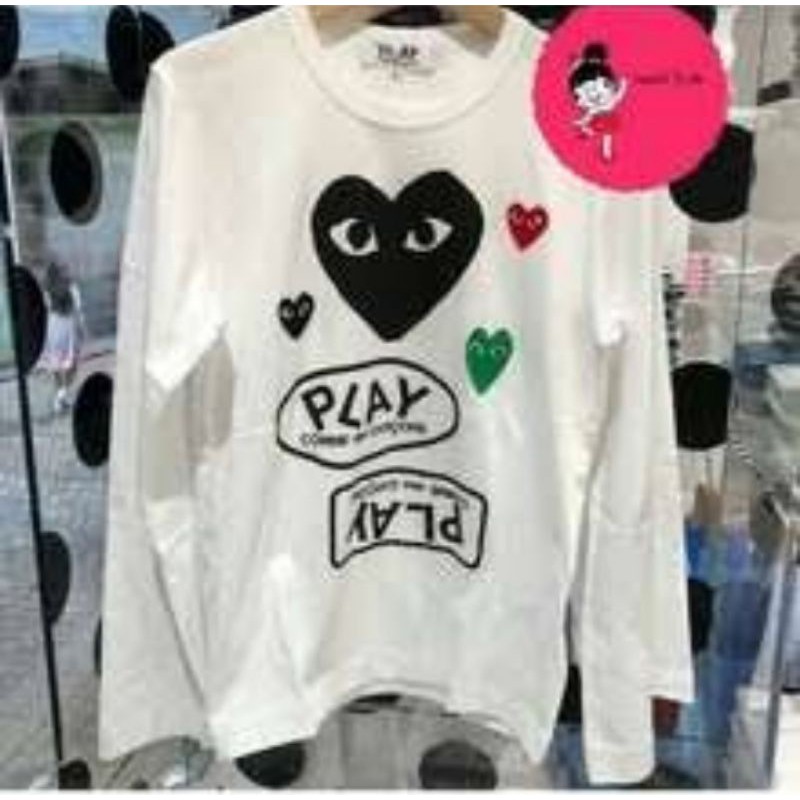 Kaos Lengan panjang/Longsleeve Play CDG