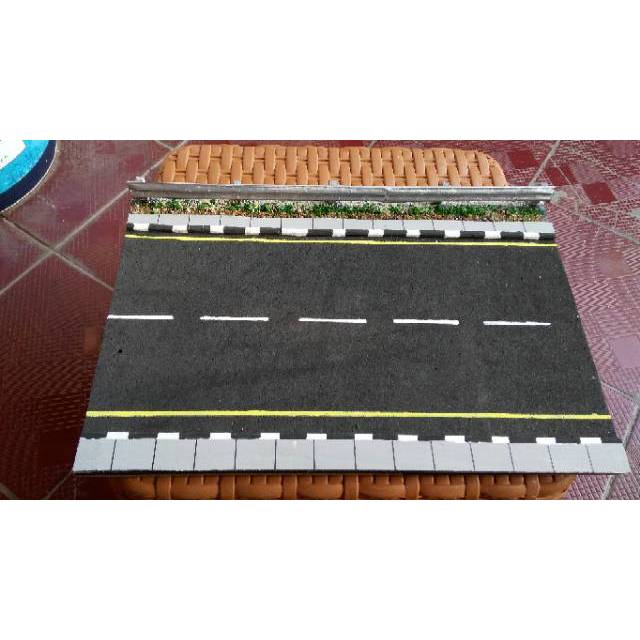 Diorama Diecast - Diorama Jalanan Jalan raya Tembok Diorama Jalan Raya Diorama Jalan Tol