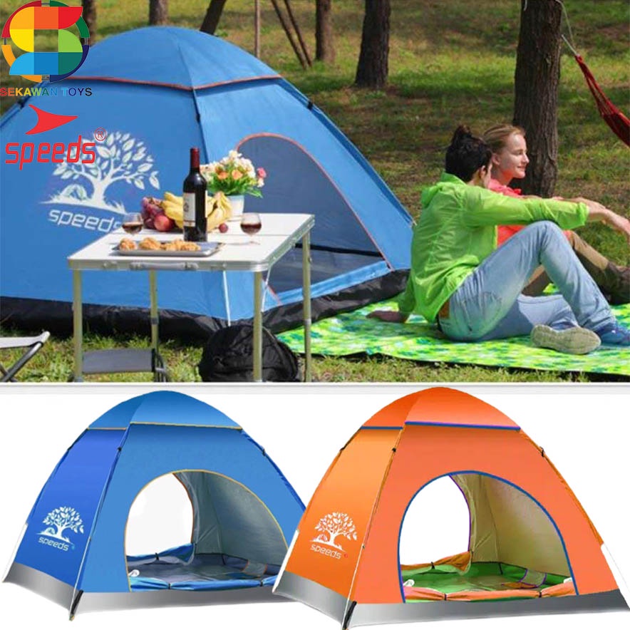 Sekawantoys Tenda Camping Outdoor Kapasitas 3-4 orang Waterproof/ Tenda Speeds LX.018-02 FREE TAS