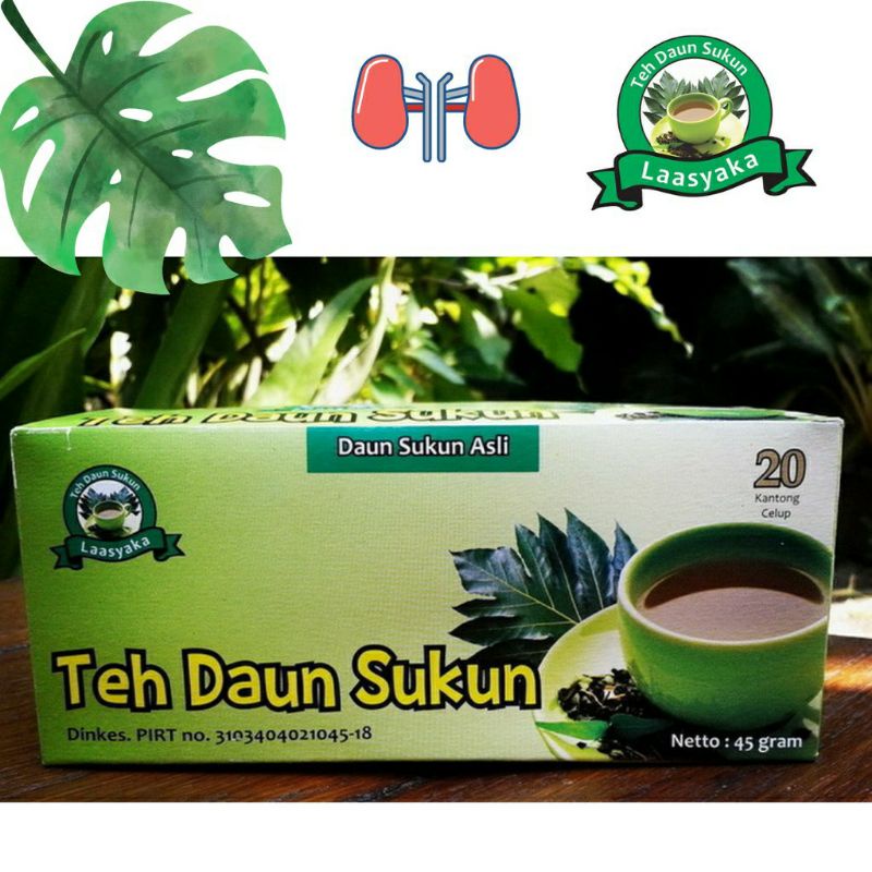 Teh Herbal Daun Sukun Kualitas Terjamin Asli Merek Laasyaka