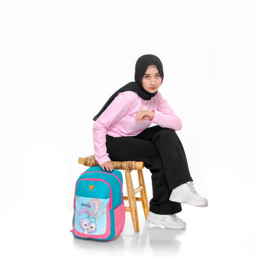 [KLIKTAS] Tas Ransel sekolah anak perempuan Raven 710110 Printung Kelinci SD SMP Remaja Backpack Punggung