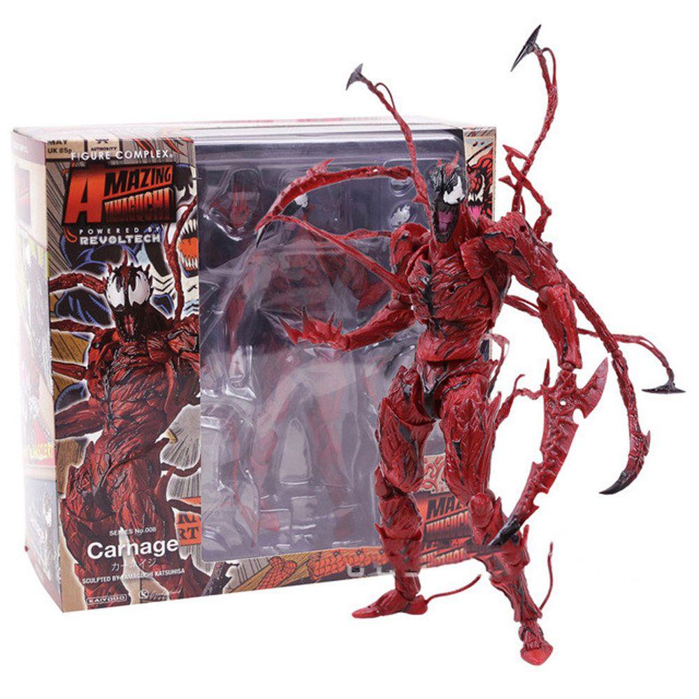 Needway Mainan Model Marvel Untuk Sambungan Hadiah SpiderMan PVC Bergerak NO.008 Carnage