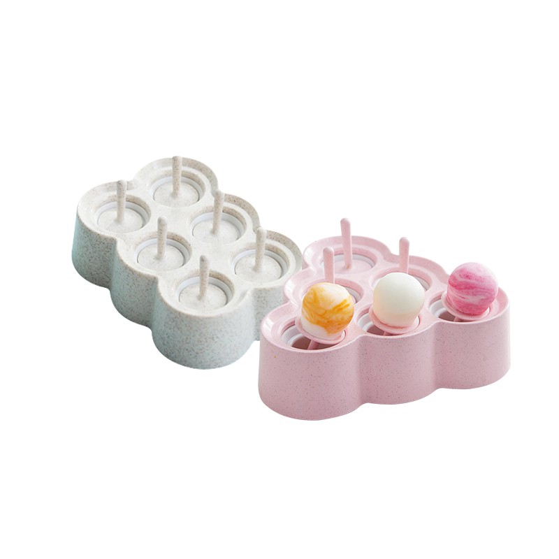 CETAKAN ICE CREAM SILICONE PUDDING JELLY / CETAKAN ES KRIM SILIKON  6 slot es loli diy