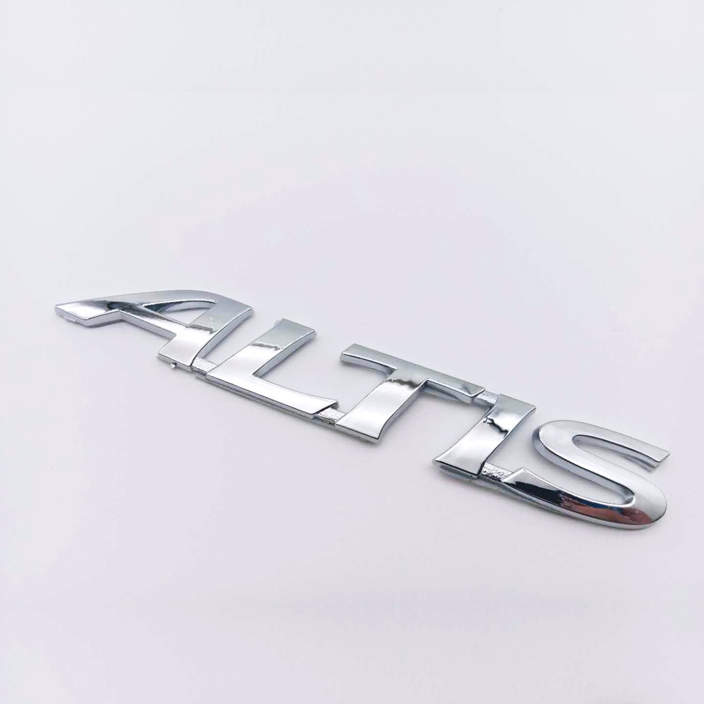 1pc Stiker Emblem Logo Altis Letters Bahan Abs Untuk Bagasi Belakang Mobil Toyota Altis