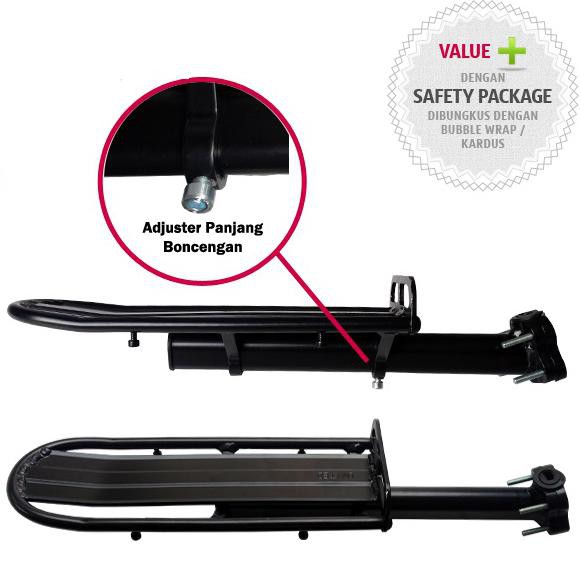 Boncengan Rak Pannier Seatpost Sadel Sepeda Alloy United