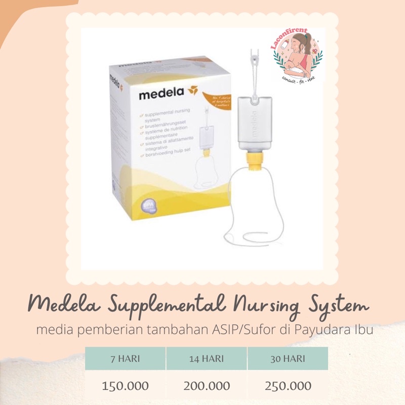 Sewa SNS MEDELA Supplemental Nursing System (Kirim dari Bandung)