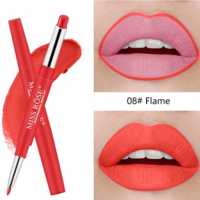 Miss Rose Lasting Long Multifunct Makeup Pencil Waterproof Pen Lipstick Lip Matte Liner LS 7102-001