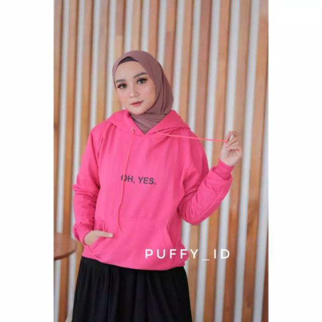 Sweater | jaket hodie OH YES bahan babyterry fit L