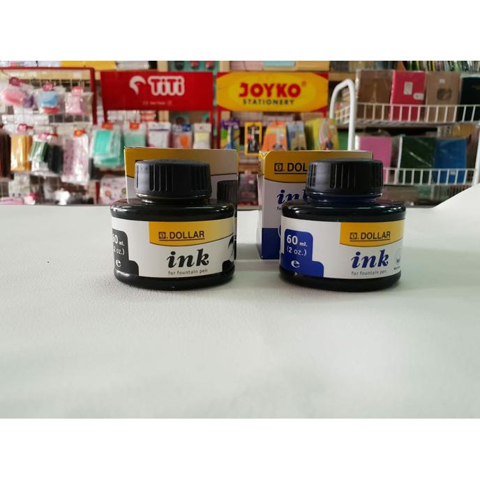 

Tinta Botol Dollar Fountain Pen Ink (60ml) - Hitam