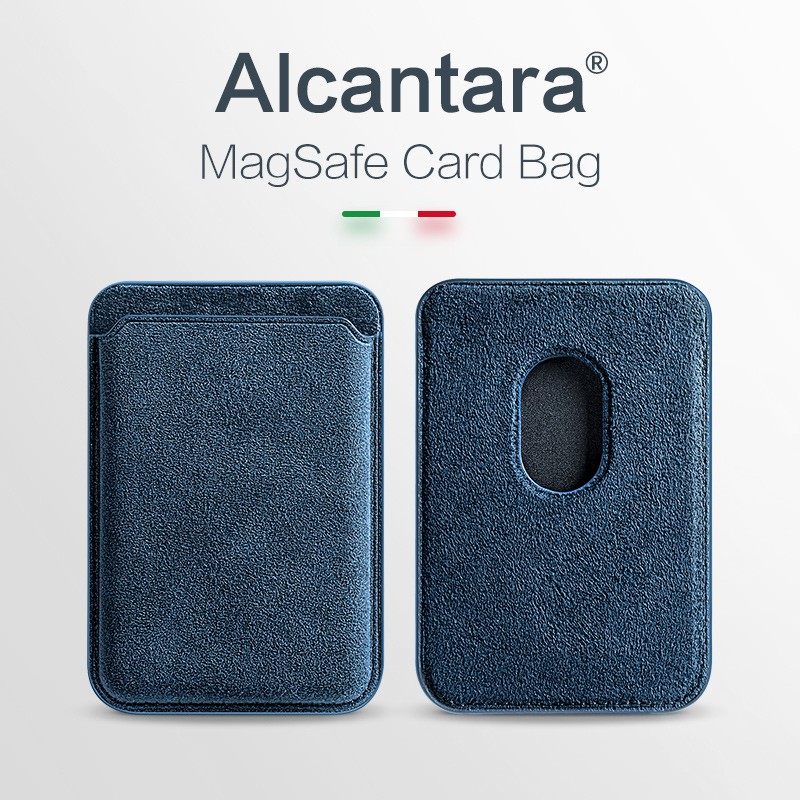 Jual SanCore Alcantara Wallet with For MagSafe Card bag For