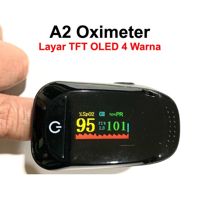 A2 Fingertip Pulse Oximeter Oxymeter SPO2 TFT OLED 4 Warna