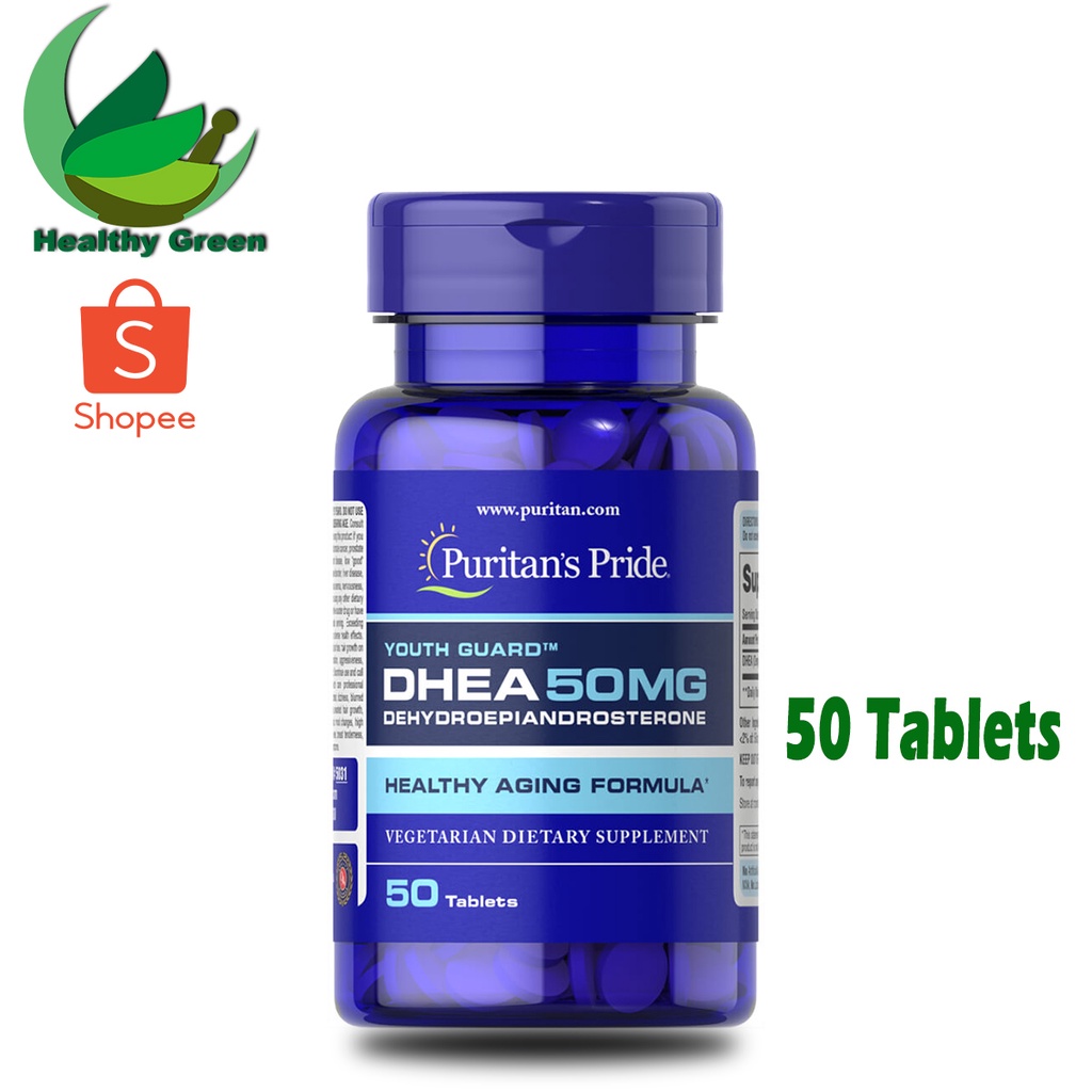 Puritan Pride DHEA 50mg 50 Tablet dan 100 Tablet Puritans Pride DHEA 50mg 50 Tablet dan 100 Tablet