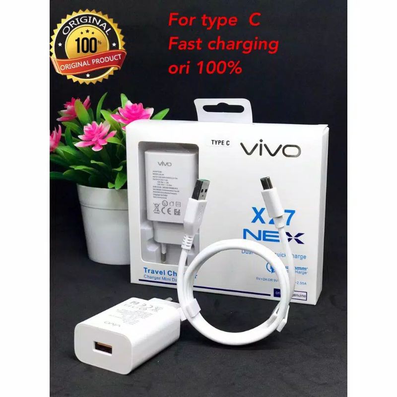 TRAVEL CHARGER VIVO X27 USB TYPE-C CASAN VIVO X27 FOR ANDROID TIPE C