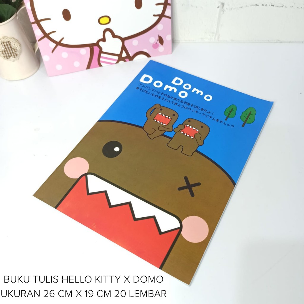 

BUKU TULIS FULL COLOUR DOMO | HELLO KITTY |KOLEKSI UNIK DOMO KUN