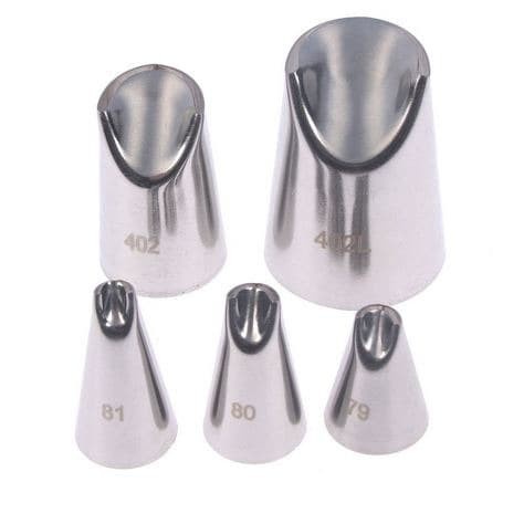 Petal Icing Piping Nozzles #79-81#402#402L (5pcs)