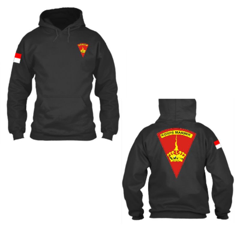 Jaket hoodie militer-KORPS BRIMOB LOGO