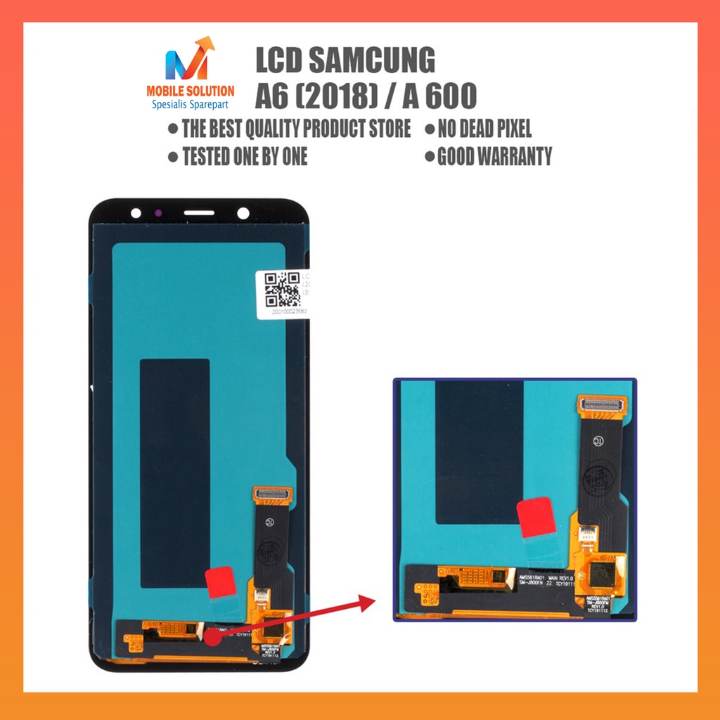 Grosir LCD Samsung A6  LCD Samsung A600 2018 OLED 100% Fullset Touchscreen Garansi 1 Bulan + Packing / Bubbel