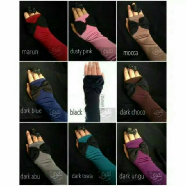 Handsock Jempol Pita Hitam/Handsock Pita/Handsock Wanita