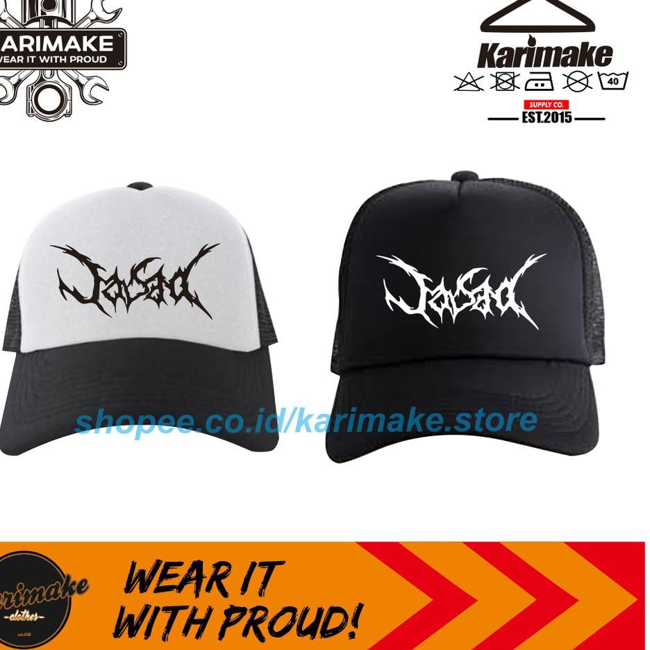 Bagus Dipakai.. Topi Band Metal Dead Squad, Jasad, Burgerkill, Seringai Topi Jaring - Karimake