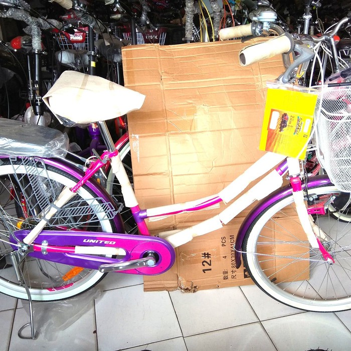 Unik Sepeda City bike 24 inch United Class X Murah