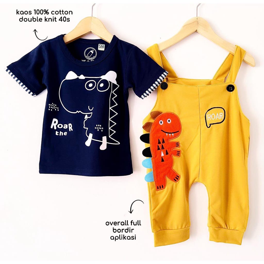 BARU! LIK005 - 2in1 Overall fashion Lion Singa bayi cowok laki-laki baju kodok Pergi Jalan Casual