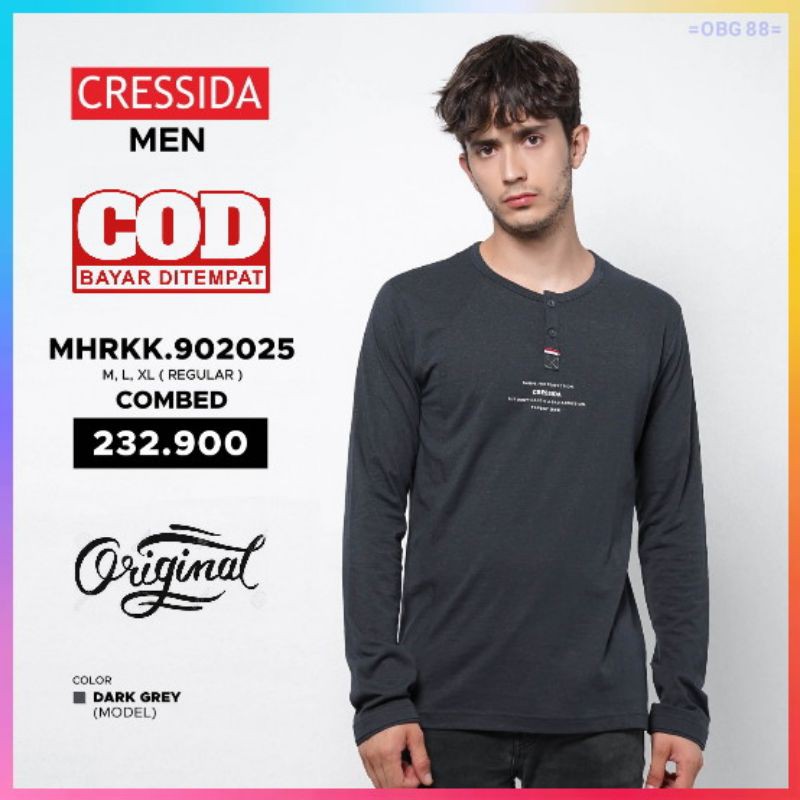 Baju Kaos Lengan Panjang Pria Cressida Original Kaos Ori Cresida Kaos Cressida Pria Mhrkk 902025 Shopee Indonesia