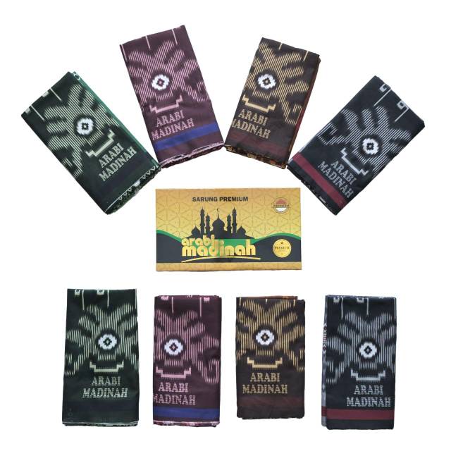 Sarung Pria Tenun Premium Arabi Madinah All Size Sarung atlas wadimor gajah duduk mangga MURAH