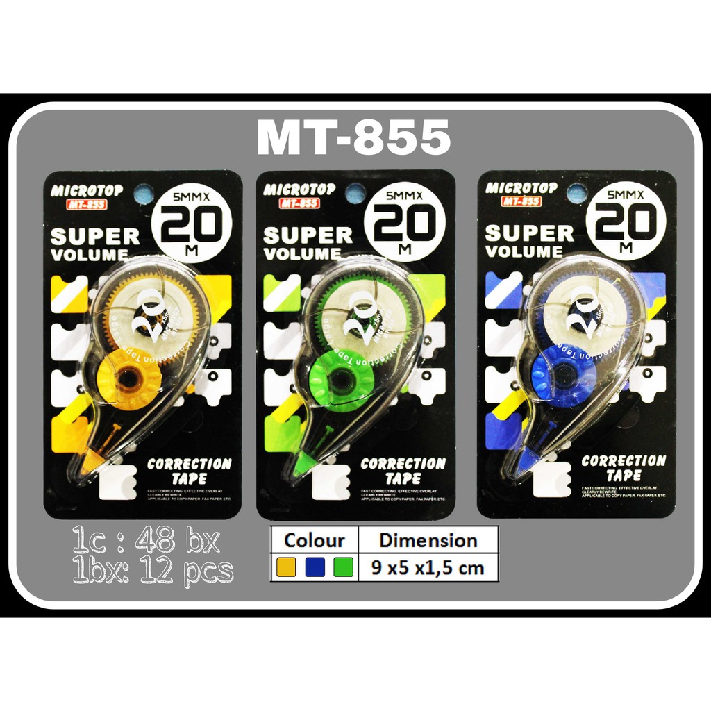 

ILP Correction Tape MT-855 / Tipex Roll / Tipex Kertas